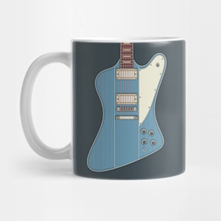 Blue FBird Guitar Mug